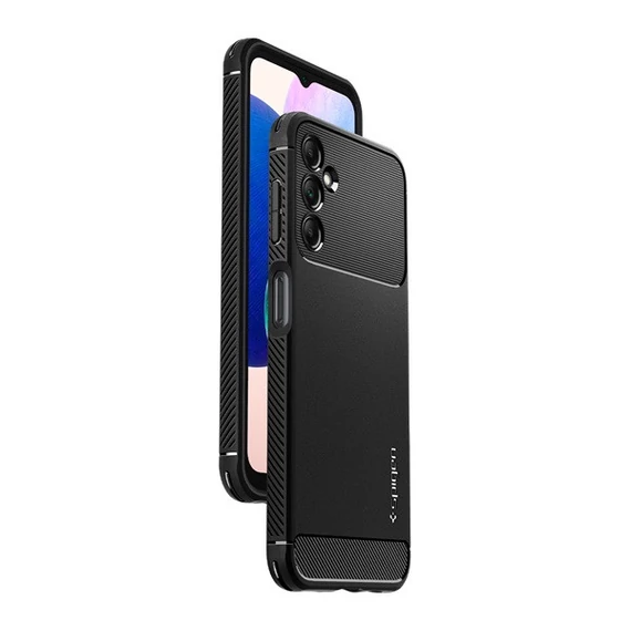 Spigen Rugged Armor Samsung Galaxy A14 5G tok, Matte Black, fekete