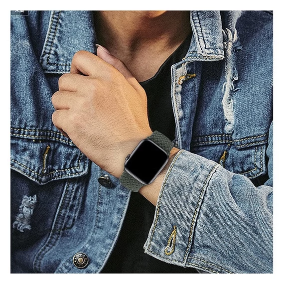 Phoner Hook Apple Watch csatos fonott szövet szíj, 38/40/41mm, piros