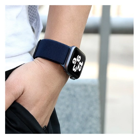 Phoner Dew Apple Watch csatos fonott szövet szíj, 38/40/41mm, zöld
