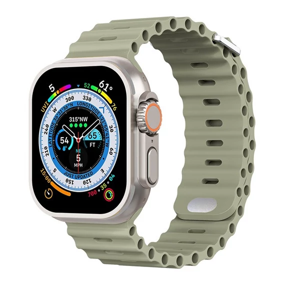 Phoner River Apple Watch 41/40/38 mm szilikon szíj, keki