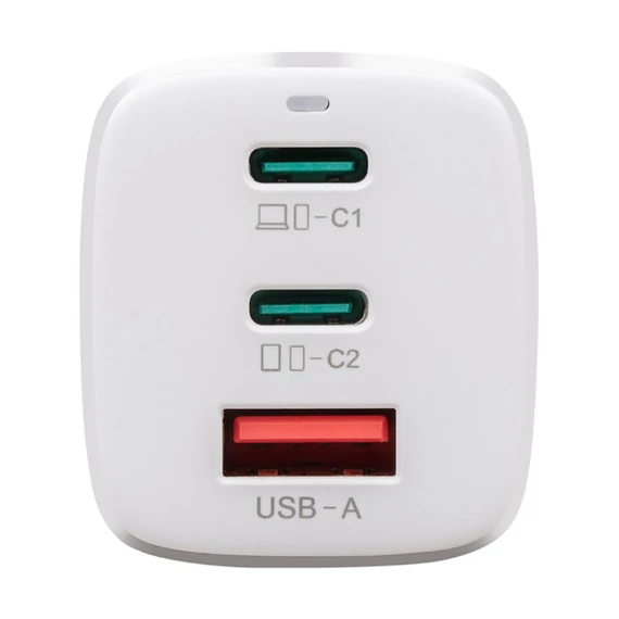 Tactical FlashBang hálózati gyorstöltő adapter 2xUSB-C + 1xUSB-A, 65W, fehér