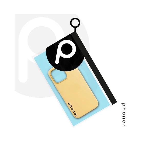 Phoner Apple iPhone 11 Pro Max szilikon tok, sárga