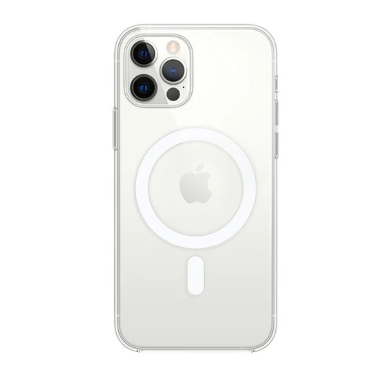 Phoner Apple iPhone 12/12 Pro Magsafe szilikon tok, átlátszó