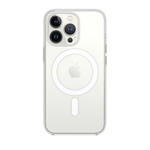 Phoner Apple iPhone 13 Pro Magsafe szilikon tok, átlátszó