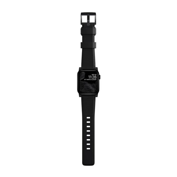 Nomad Rugged Apple Watch 42/44/45/49mm szíj, fekete