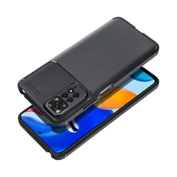 Forcell Carbon Premium hátlap tok,  Xiaomi 13 PRO , fekete