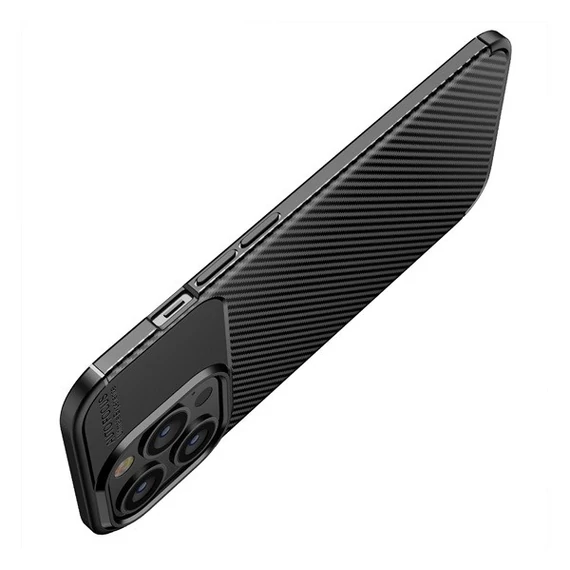 Forcell Carbon Premium hátlap tok,  Xiaomi 13 PRO , fekete