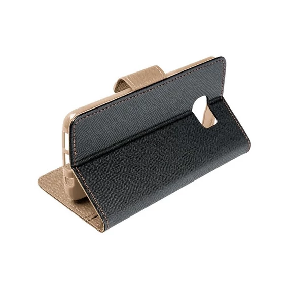 Fancy Samsung Galaxy A54 5G  flip tok, fekete-arany