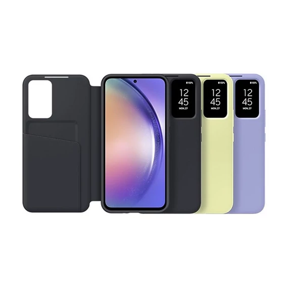 Samsung Galaxy A34 5G Smart View Wallet, gyári flip tok, fekete, EF-ZA346CB
