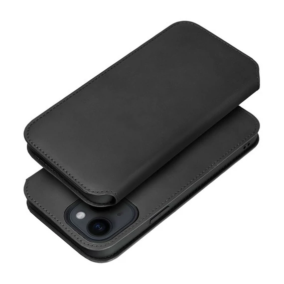 Dual Pocket Apple iPhone 14 Pro Max, flip tok, fekete