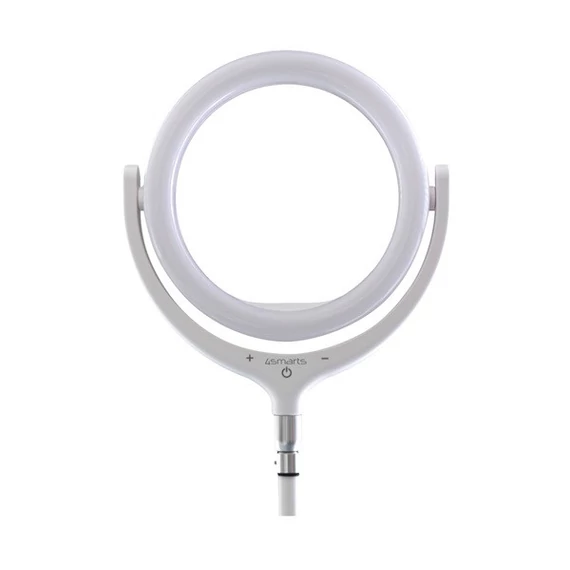 4smarts Ring Light LoomiPod asztali fehér LED fény és Selfie-tripod, fehér