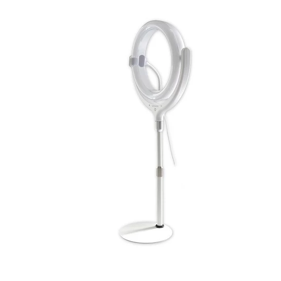 4smarts Ring Light LoomiPod asztali fehér LED fény és Selfie-tripod, fehér