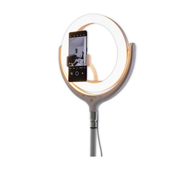 4smarts Ring Light LoomiPod asztali fehér LED fény és Selfie-tripod, fehér