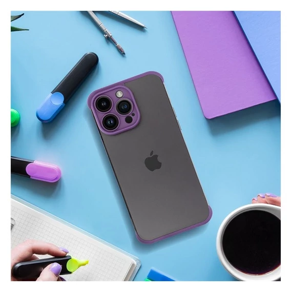 Mini bumper szilikon tok, Apple iPhone 12 Pro, lila