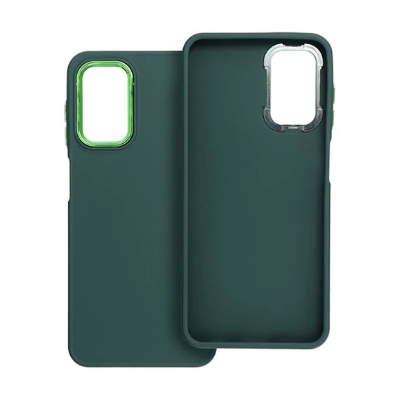 Frame Samsung Galaxy A13 4G közepesen ütésálló tok kameravédő kerettel, zöld