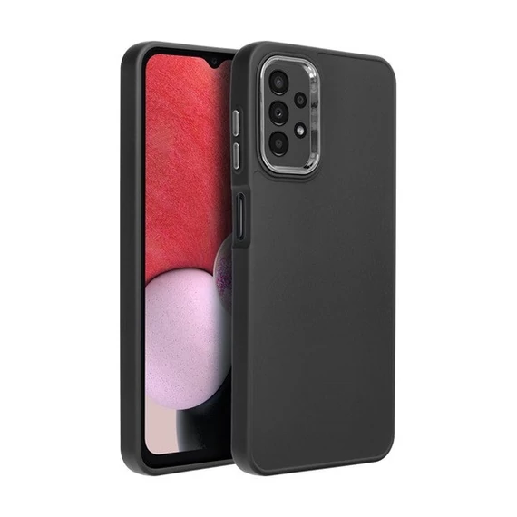 Frame Samsung Galaxy A13 5G/A04S közepesen ütésálló tok kameravédő kerettel, fekete