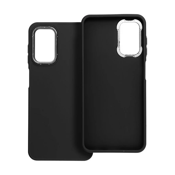 Frame Samsung Galaxy A13 5G/A04S közepesen ütésálló tok kameravédő kerettel, fekete