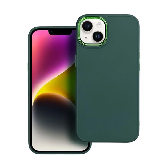 Frame Samsung Galaxy A14 4G/A14 5G  közepesen ütésálló tok kameravédő kerettel, zöld