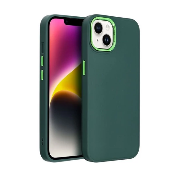 Frame Samsung Galaxy A14 4G/A14 5G  közepesen ütésálló tok kameravédő kerettel, zöld