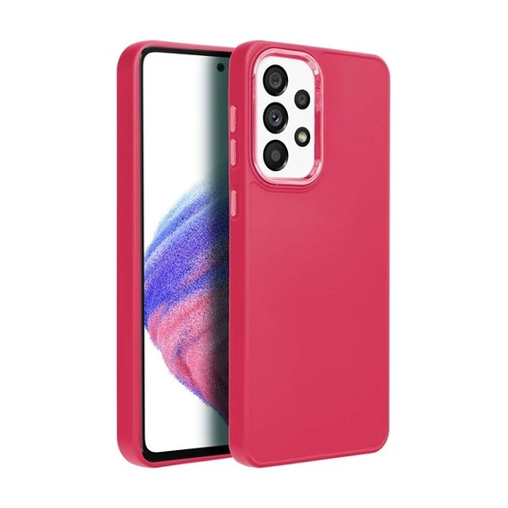 Frame Samsung Galaxy A33 5G közepesen ütésálló tok kameravédő kerettel, magenta
