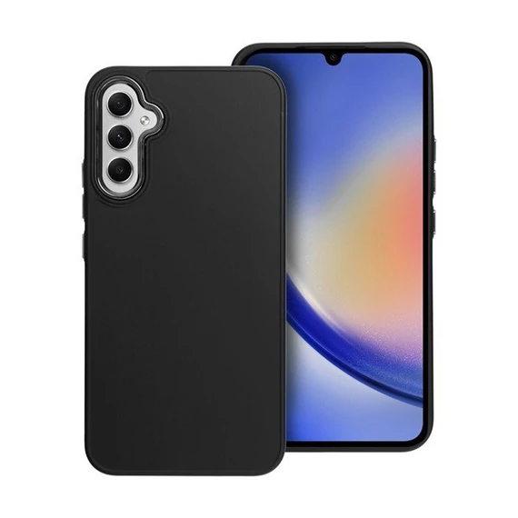 Frame Samsung Galaxy A34 5G közepesen ütésálló tok kameravédő kerettel, fekete