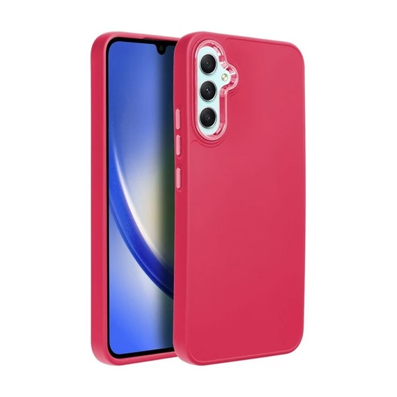 Frame Samsung Galaxy A34 5G közepesen ütésálló tok kameravédő kerettel, magenta