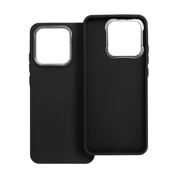 Frame Xiaomi Redmi 10C közepesen ütésálló tok kameravédő kerettel, fekete