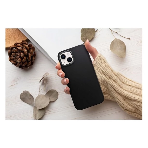 Frame Xiaomi Redmi 9C/9C NFC közepesen ütésálló tok kameravédő kerettel, fekete