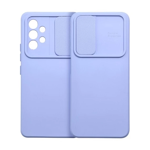 Slide Samsung Galaxy A54 5G, kameravédős szilikon tok, levendula