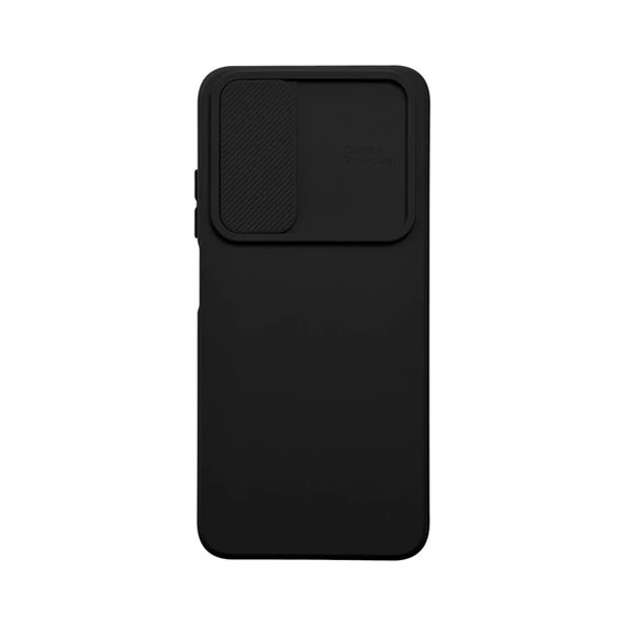 Slide Xiaomi Redmi Note 12 5G, kameravédős szilikon tok, fekete