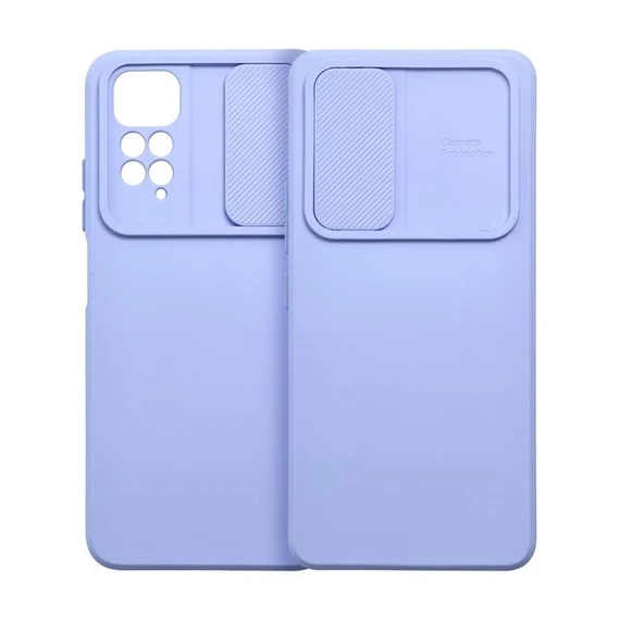 Slide Xiaomi Redmi Note 12 5G, kameravédős szilikon tok, levendula