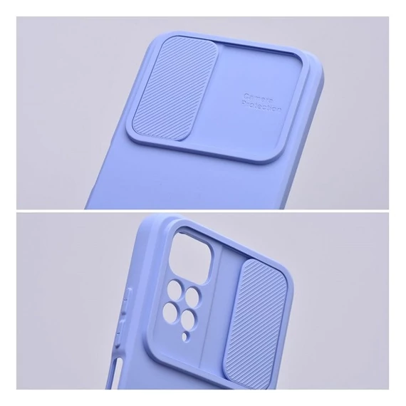 Slide Xiaomi Redmi Note 12 5G, kameravédős szilikon tok, levendula