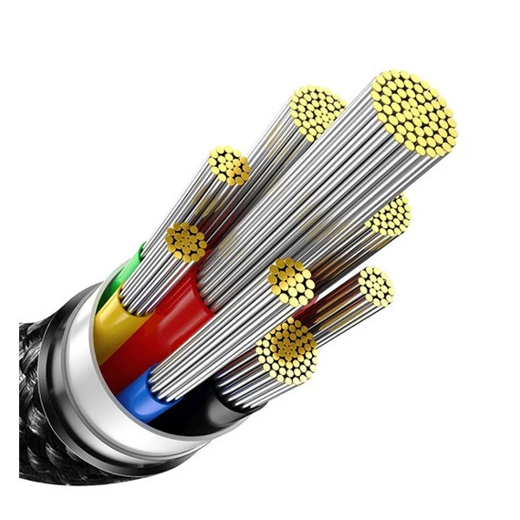 Baseus Tungsten Gold USB-C / USB-C töltő- és adatkábel, 240W, 1m, fekete