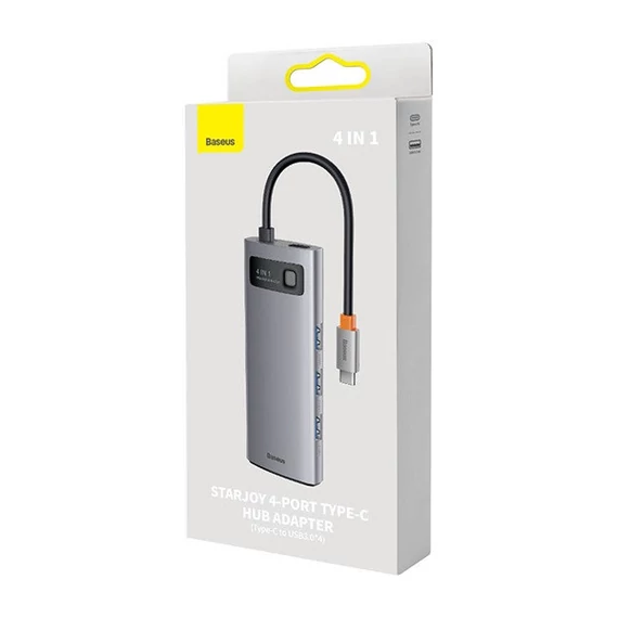 Baseus Metal Gleam Hub 4in1 USB-C, 4x USB-A 3.0