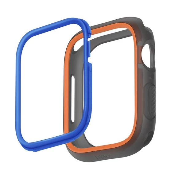 Uniq Moduo Apple Watch 45mm/44mm tok cserélhető kerettel, narancs/kék