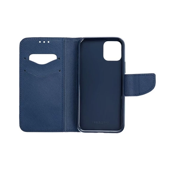 Fancy Apple iPhone 15 Pro Max flip tok, piros/kék