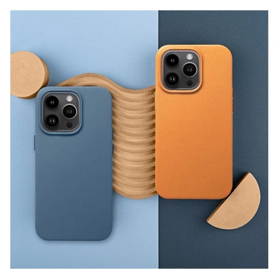 Magsafe műbőr tok Apple iPhone 15 Plus , indigo kék
