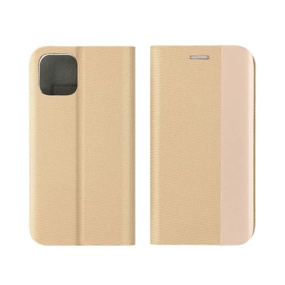 Forcell Sensitive mágneses flip tok Apple iPhone 15 Pro , arany