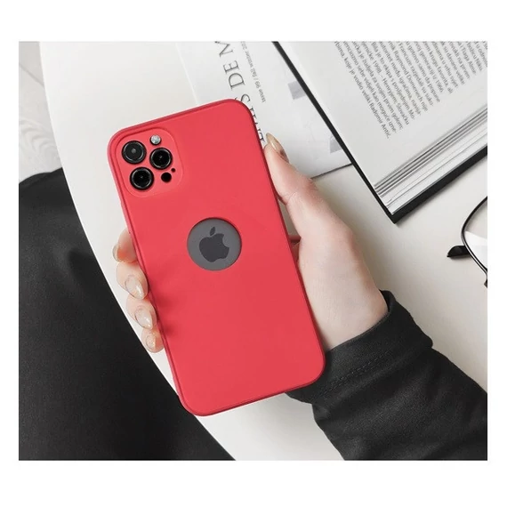 Forcell Soft Apple iPhone 15 szilikon tok, piros