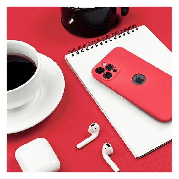 Forcell Soft Apple iPhone 15 szilikon tok, piros