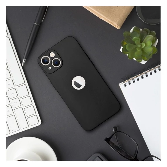 Forcell Soft Apple iPhone 15 Pro Max szilikon tok, fekete