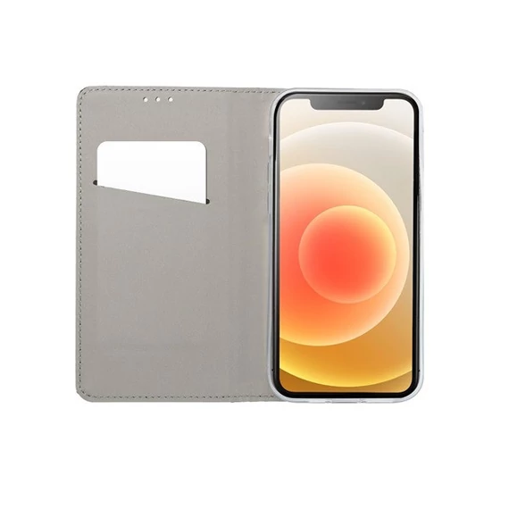 Magnet Apple iPhone 15 Plus mágneses flip tok, piros