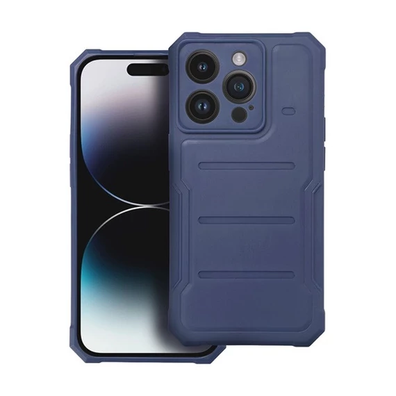 Heavy Duty Apple iPhone 12 Pro ütésálló szilikon tok, kék