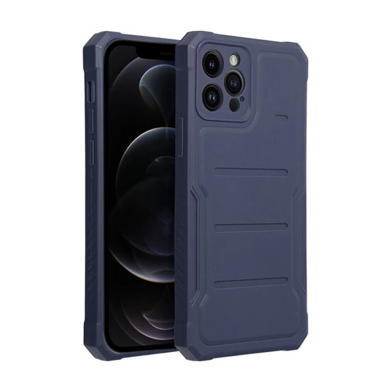 Heavy Duty Apple iPhone 12 Pro ütésálló szilikon tok, kék