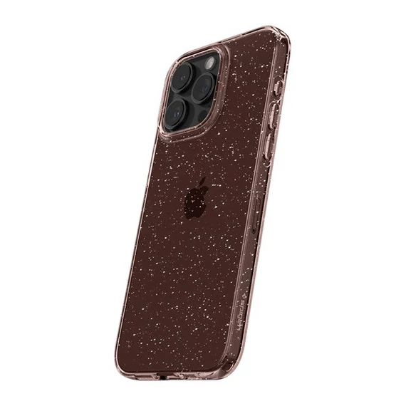 Spigen Liquid Crystal Glitter Apple iPhone 15 Pro Max tok, csillámos, rózsaszín, átlátszó