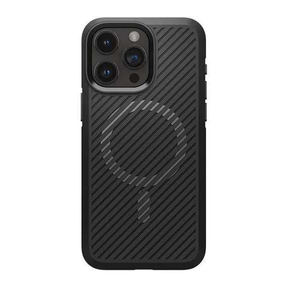 Spigen Core Armor MagFit Apple iPhone 15 Pro Max tok, Matte Black MagSafe, fekete