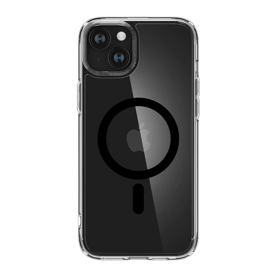 Spigen Ultra Hybrid MagFit Apple iPhone 15 Plus tok, MagSafe, fekete