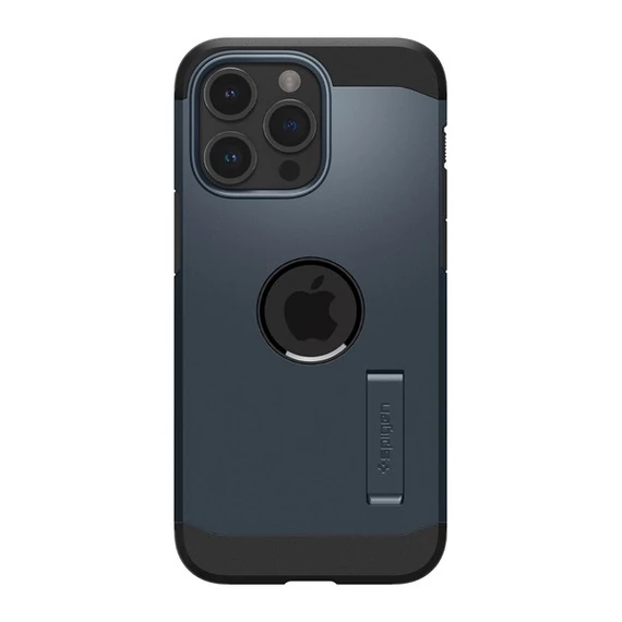Spigen Tough Armor MagFit Apple iPhone 15 Pro tok, MagSafe Metal Slate, sötétkék