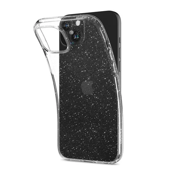 Spigen Liquid Crystal Glitter Apple iPhone 15 tok, csillámos, átlátszó