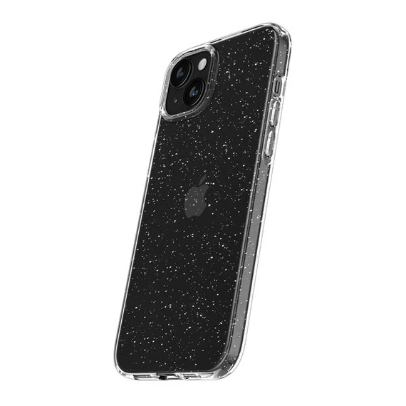 Spigen Liquid Crystal Glitter Apple iPhone 15 tok, csillámos, átlátszó